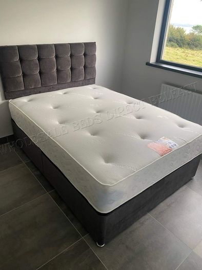 Brand New Double and King Size Divan beds. New Tufted MATTRESSES and storage drawers available