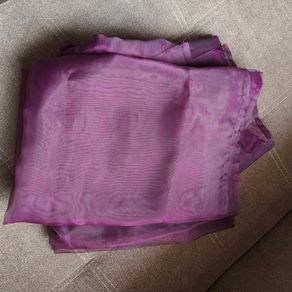 Sheer Plum Purple curtains, two panels
