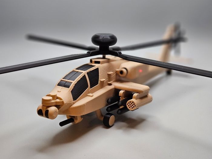 AH-64 Apache Helicopter 3D Printed (Free Postage)