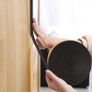 Draught Excluder Tape for Door Window, Self-Adhesive Weather Stripping, 6M Type D Sealing Foam Tape Strip Against Cold Draught/Anti-Collision/Soundproof/Waterproof/Dustproof Black Image 5