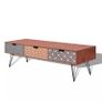 TV Cabinet with 3 Drawers 120x40x36 cm Brown Image 2