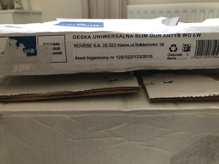 Brand new Cersanit WC & slim line soft close seat