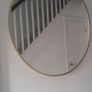 Round Gold Frame Wall Mirror Image 2