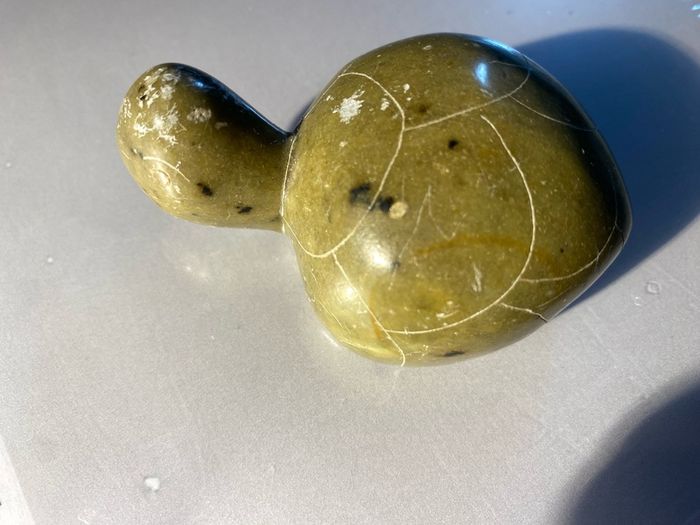 ornment Carved Soapstone / Steatite Turtle