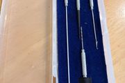 Set of 3 bait needles and drill