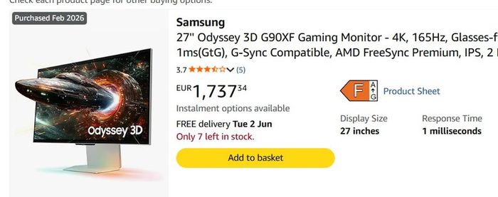 Samsung Glasses-free 3D 4K Monitor