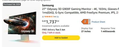 Samsung Glasses-free 3D 4K Monitor
