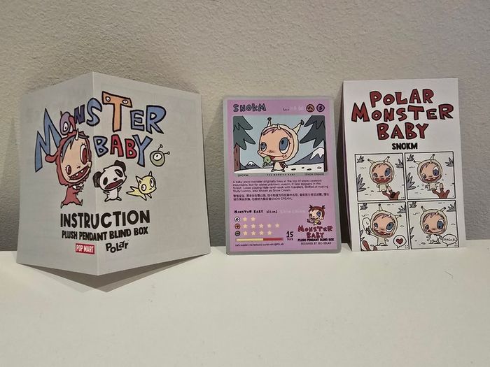 Pop Mart Polar Monster Baby Series V1 - Snokm Plush Pendant