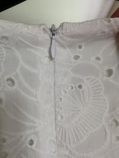 NEW - Handmade cotton lace dress UK 10