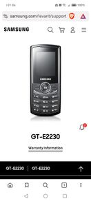Never used Samsung - GTE2230