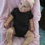 Reborn Baby Dolls 20 inch 50cm Two Options Reborn Baby Doll Toddler Lifelike Real Soft Touch Maddie with Hand-Drawing Hair Handmade Doll (FREE POSTAGE) Image 3