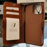 dbramante1928 Lynge 2-in-1 Handcrafted Leather Wallet Case for iPhone 13, 14, 15 Pro Max - Tan Image 7