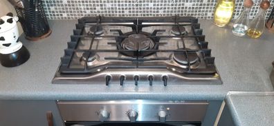 Zanussi Inox 5 burner kitchen hob