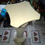 Beautiful Glazed Ceramic Pedestal or Jardiniere Stand, the square waisted top with moulded corner scrolls above a fluted column, Image 2