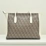 DKNY Bryant Medium Logo Jacquard Tote Bag, Chino Caramel Image 5