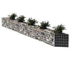 Gabion Basket Galvanised Steel 300x30x50 cm