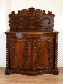 Victorian Solid Mahogany Chiffonier / Side Cabinet