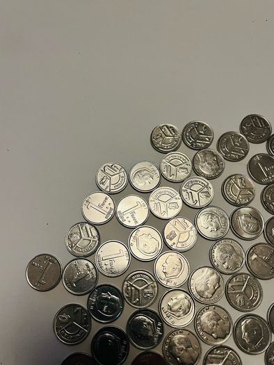 Belgian 1 Franc Coins. Bundle. 1990s. Around 150 in total