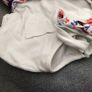 White, red orange & blue dress & matching headband Image 2
