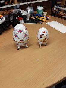 Egg trinket boxes