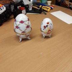 Egg trinket boxes