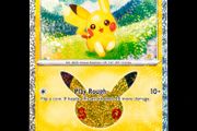 Pikachu 047/128 Holo Rare 25/30 30th Celebration Anniversary Pokemon Card