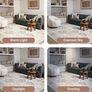160x230cm, Vintage Rug, Boho Area Rugs, Non-Slip Carpet, Low Pile, Non-Shedding, Traditional Oriental Printed Design, Dining Room, Home Office, Bedroom Image 2