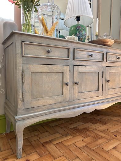 Beautiful Solid Wood Antique French Style Sideboard