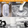 Portable with 7 Replaceable Brush Heads for Floor, Bathroom, Tub, Tile... New. Image 3