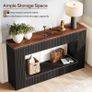 Modern Console Table, 140 x 30 x 85 cm, Hallway Table, Hallway Furniture, Narrow Sofa Table with Storage Image 3