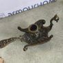 Vintage Brass Chamber Candlestick Magical Peacock. Ornate Firebird Phoenix Candlestick. Candle Holder Peacock Bird Shaped. Made in Italy. Image 6