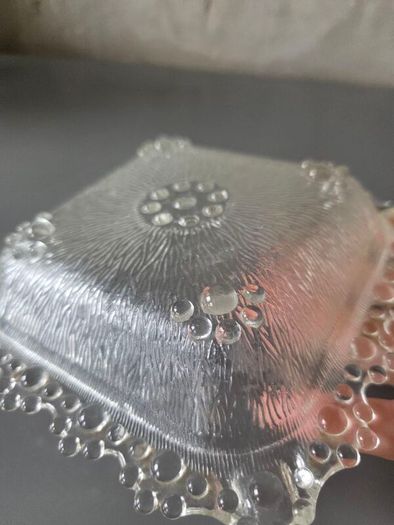 Vintage  Glass Dish Italy