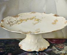 Antique C1890' D&C Limoges Pedestal Bowl