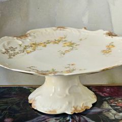 Antique C1890' D&C Limoges Pedestal Bowl