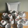 Bodum Tea & Coffee Set With Storage stacking stand & extras.  White.  Danish Brand In Excellent Condition. Image 2