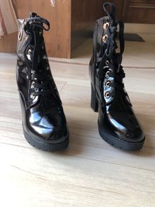 Black heeled Boots for women, size 39 EUR