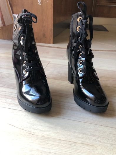 Black heeled Boots for women, size 39 EUR