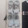 New baby boy bundle with tags .Consists of Addidas tracksuit . Name it top .Hat and gloves .pack of 7 pair socks .2 pair of rattle socks and free sunhat new  and green cable jumper all new  17 euro the lot Image 7