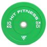 HIT FITNESS Olympic Barbell and 100kg Commercial Bumper Weight Plate Set Image 4
