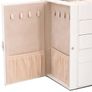 Jewellery Box 5-Layer with Mirror Lockable White Image 9