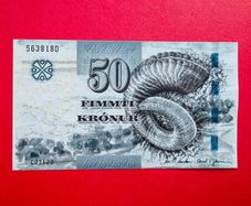 FAROE  ISLANDS  50 KRONUR  2011.   Pick  29  scarce ( Uncirculated )