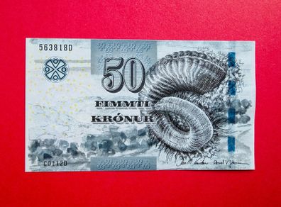 FAROE  ISLANDS  50 KRONUR  2011.   Pick  29  scarce ( Uncirculated )