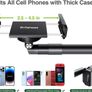 Overhead Phone Mount with Heavy Duty Base, Height Adjustable Phone Stand for Filming, 38cm Long Arm iPhone Holder for Video Recording, Overhead Tripod for iPhone 15 14 13, Android Cell Phone Image 6