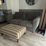 2 and 3 seater sofa and foot stool Image 3