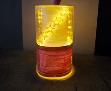 Christmas lights gold mini stars