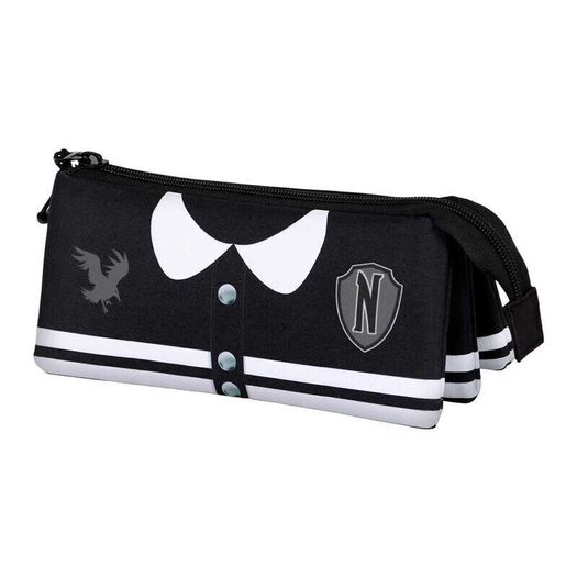 Wednesday - Triple Pen Pencil Case Perfect for School or as Make Up Bag New