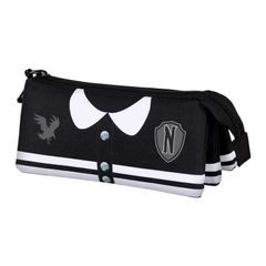 Wednesday - Triple Pen Pencil Case Perfect for School or as Make Up Bag New