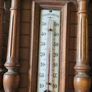 Large wooden, richly carved French barometer Image 3