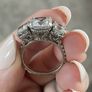 Engagement/Anniversary Moissanite Rings - 2 Rings Image 9