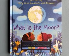 Usborne What is The Moon - Lift The Flap Childrens Kids Hardback Illustrated Science Book